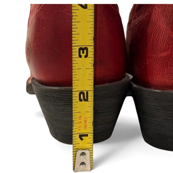 Womens Ariat Red Cowboy Boots Size 6.5 - Picture 4 of 10